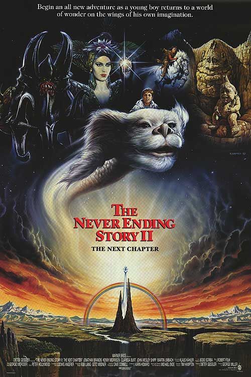 the movie poster: The Neverending Story II: The Next Chapter (1991)