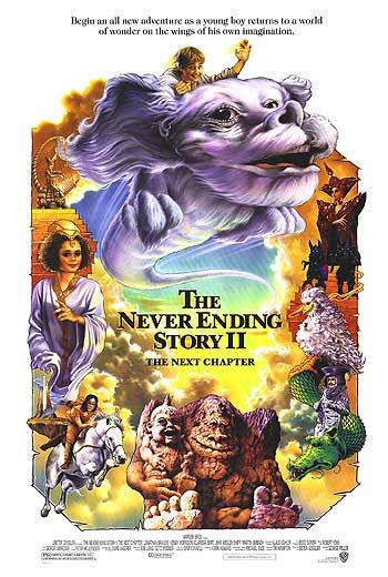 the movie poster: The Neverending Story II: The Next Chapter (1991) ver2