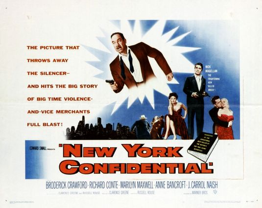 the movie poster: New York Confidential (1955) ver2