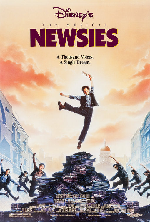 the movie poster: Newsies (1992)