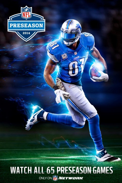1000 piece jigsaw puzzle for tv poster: NFL Preseason, ver2