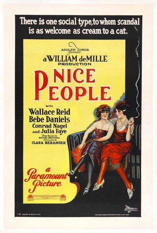 the movie poster: Nice People (1922)