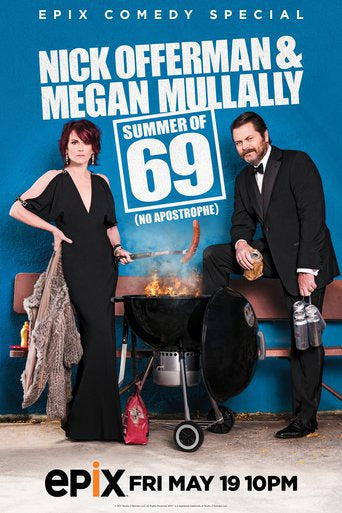 1000 piece jigsaw puzzle for tv poster: Nick Offerman & Megan Mullally: Summer of 69: No Apostrophe
