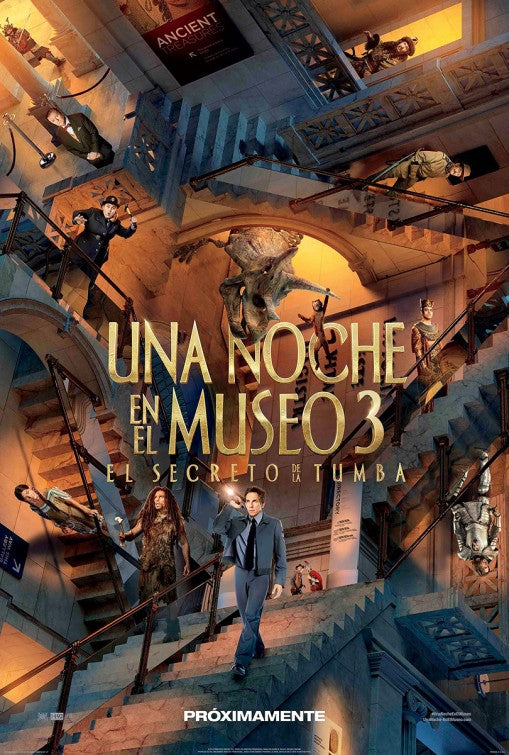 1000 piece jigsaw puzzle for the movie poster: Night at the Museum: Secret of the Tomb (2014) ver2