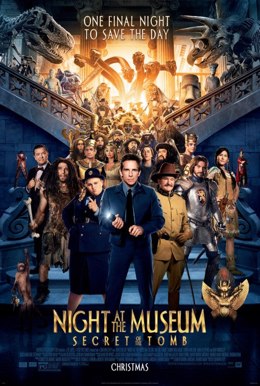 1000 piece jigsaw puzzle for the movie poster: Night at the Museum: Secret of the Tomb (2014) ver3