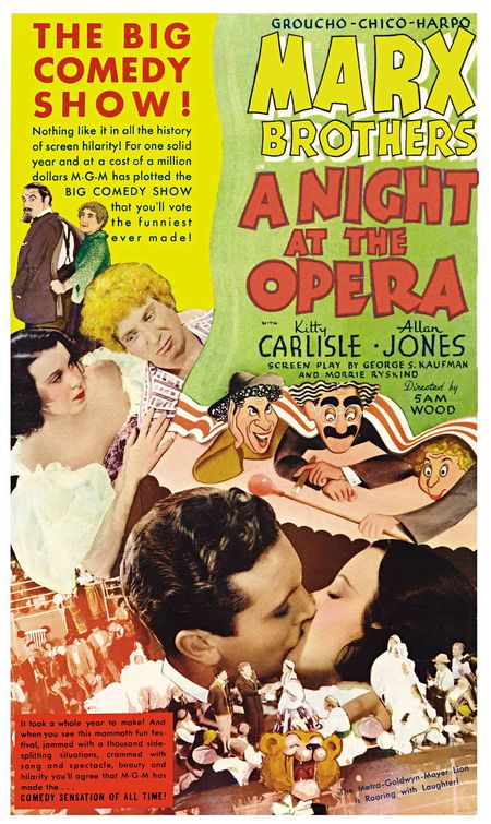 the movie poster: A Night at the Opera (1935)