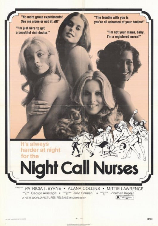 1000 piece jigsaw puzzle for the movie poster: Night Call Nurses (1972)