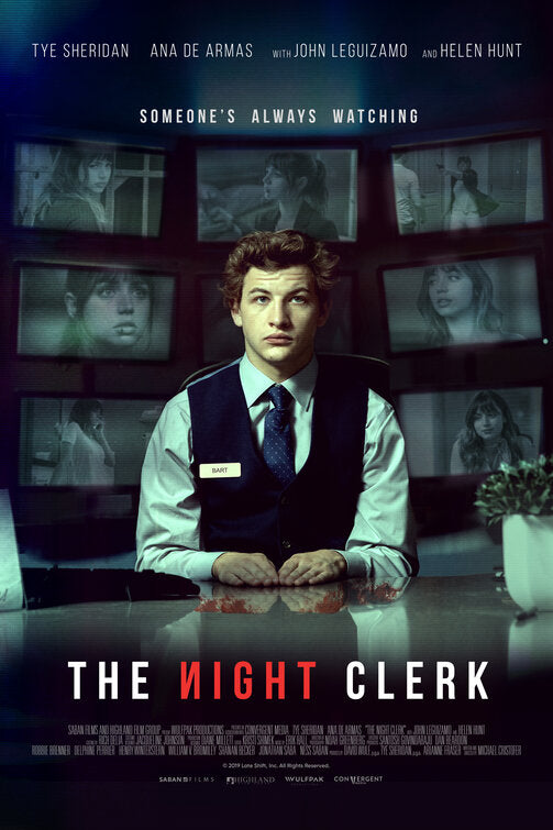 1000 piece jigsaw puzzle for the movie poster: The Night Clerk (2020)