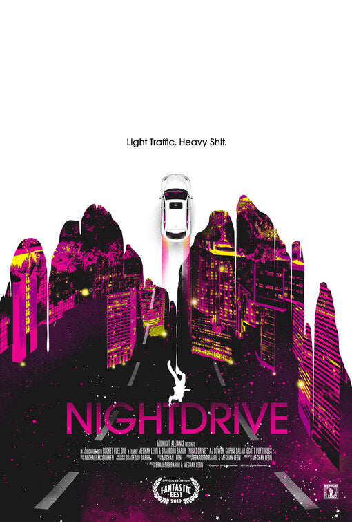 1000 piece jigsaw puzzle for the movie poster: Night Drive (2019)