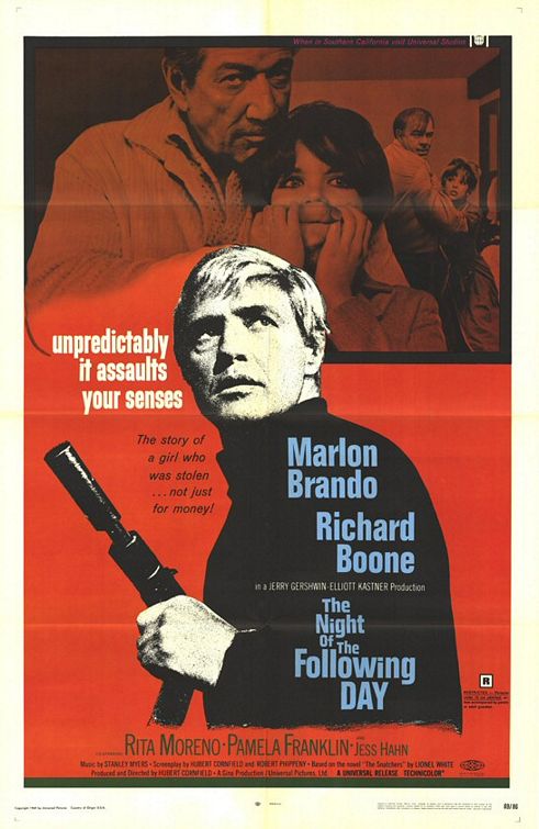 the movie poster: The Night of the Following Day (1969)