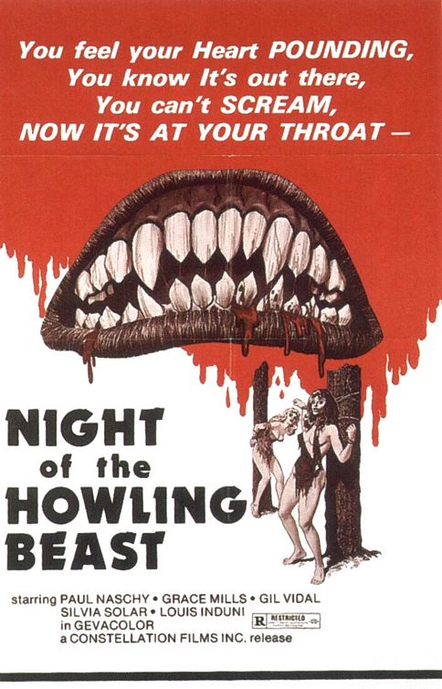 the movie poster: Night of the Howling Beast (1977)