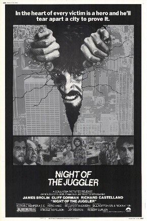 the movie poster: Night of the Juggler (1980)