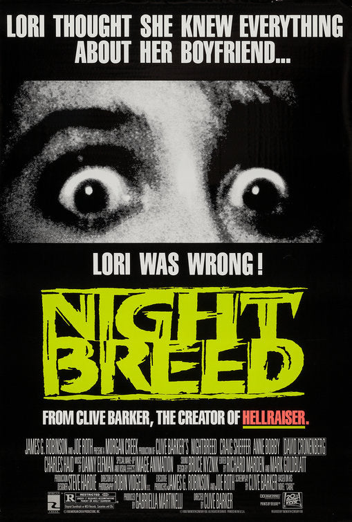 the movie poster: Nightbreed (1990) ver1