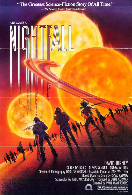 1000 piece jigsaw puzzle for the movie poster: Nightfall (1988)