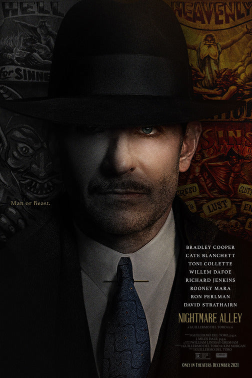 1000 piece jigsaw puzzle for the movie poster: Nightmare Alley (2021)