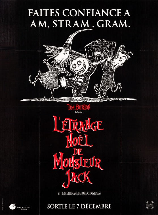 1000 piece jigsaw puzzle for the movie poster: The Nightmare Before Christmas (1993) ver10