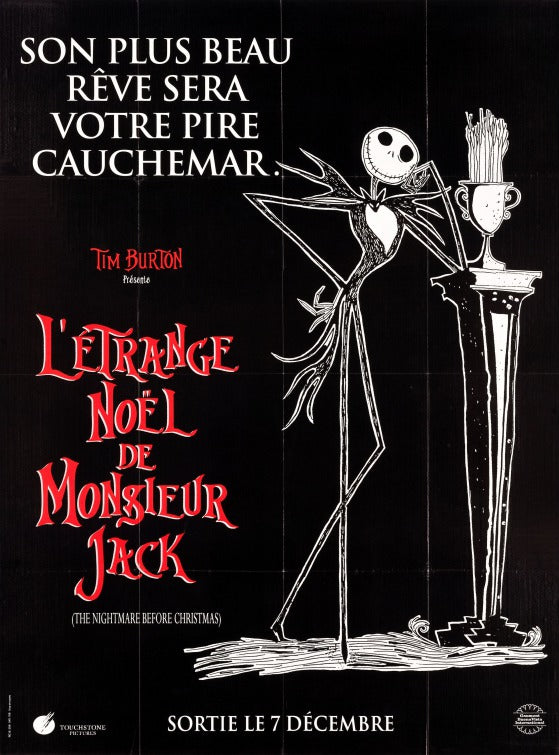 1000 piece jigsaw puzzle for the movie poster: The Nightmare Before Christmas (1993) ver11