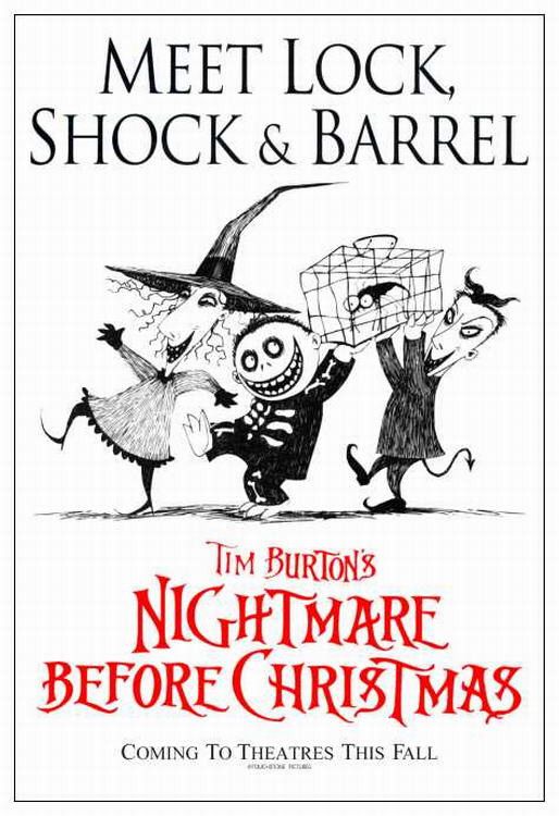the movie poster: The Nightmare Before Christmas (1993) ver7