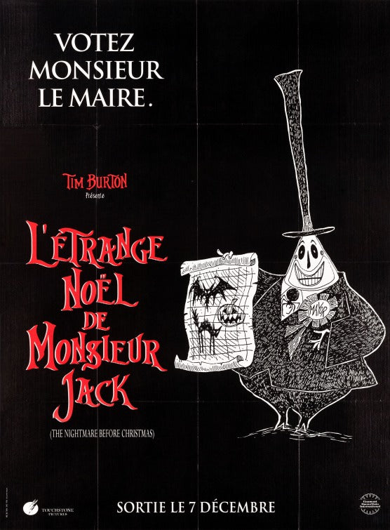 1000 piece jigsaw puzzle for the movie poster: The Nightmare Before Christmas (1993) ver9