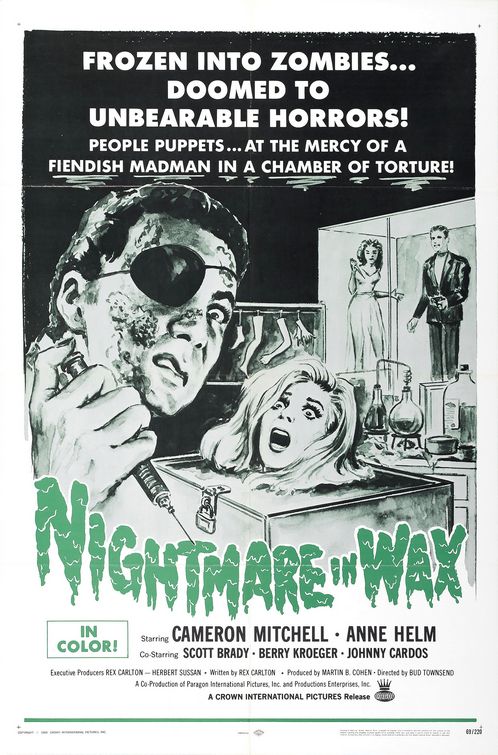 the movie poster: Nightmare in Wax (1969)