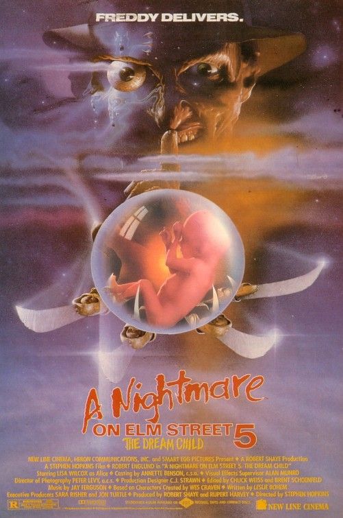 1000 piece jigsaw puzzle for the movie poster: A Nightmare on Elm Street 5: The Dream Child (1989) ver2