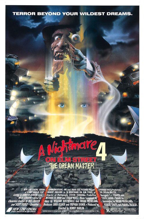1000 piece jigsaw puzzle for the movie poster: A Nightmare on Elm Street 4: The Dream Master (1988)