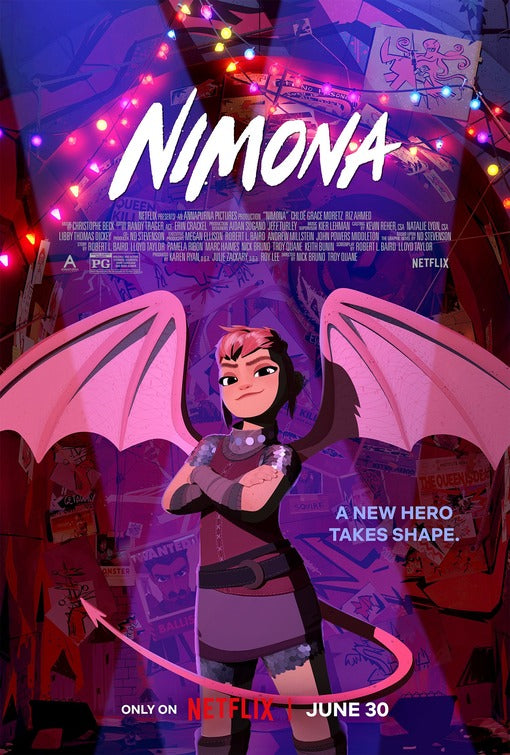 1000 piece jigsaw puzzle for the movie poster: Nimona (2023)