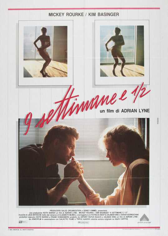 the movie poster: Nine 1/2 Weeks (1986) ver3