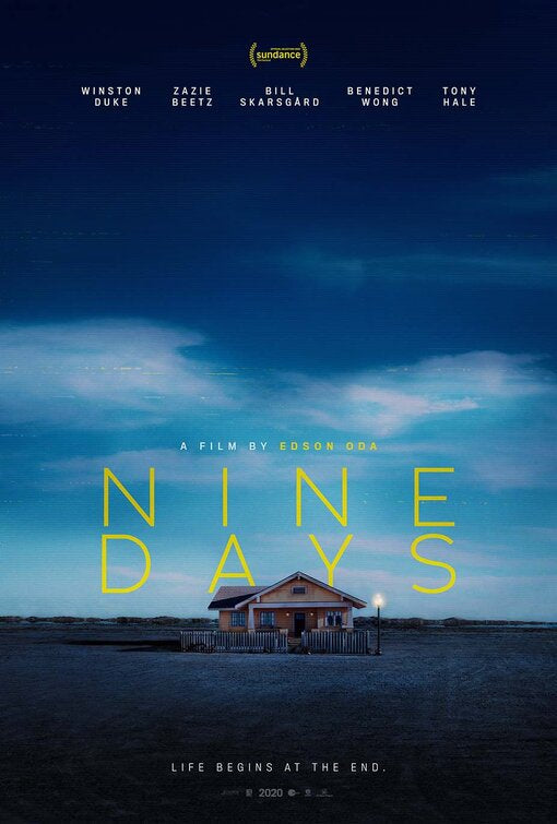 1000 piece jigsaw puzzle for the movie poster: Nine Days (2021)
