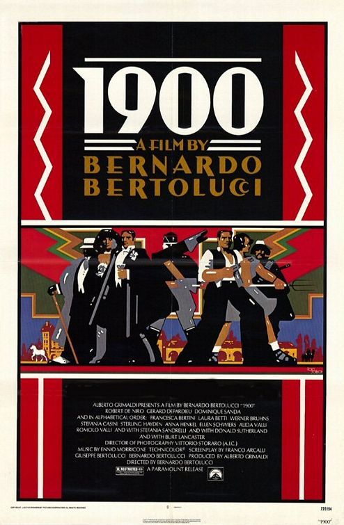 the movie poster: 1900 (1977)