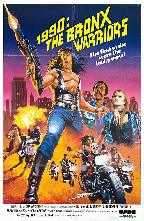 1000 piece jigsaw puzzle for the movie poster: 1990: The Bronx Warriors (1983)