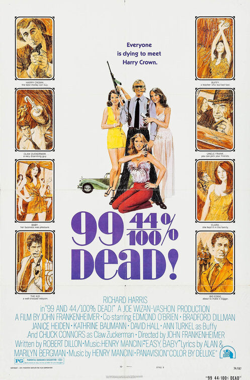 1000 piece jigsaw puzzle for the movie poster: 99 and 44/100% Dead (1974) ver2