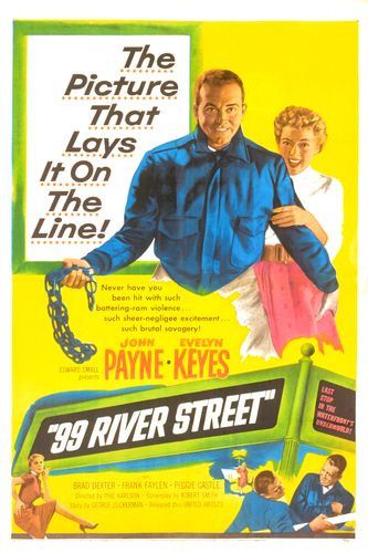 the movie poster: 99 River Street (1953)