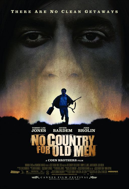 the movie poster: No Country for Old Men (2007)