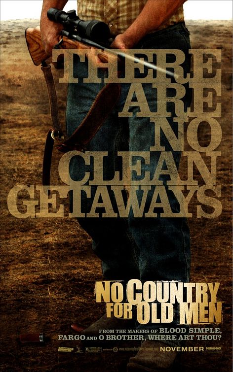 the movie poster: No Country for Old Men (2007) ver2