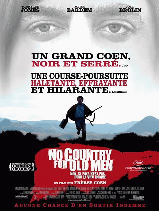 the movie poster: No Country for Old Men (2007) ver5