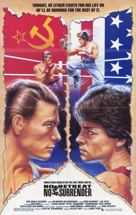 1000 piece jigsaw puzzle for the movie poster: No Retreat, No Surrender (1986)