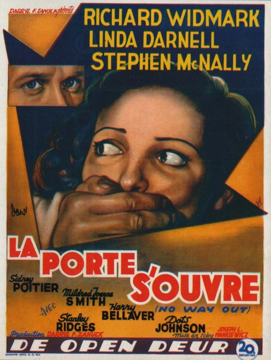 1000 piece jigsaw puzzle for the movie poster: No Way Out (1950) ver2