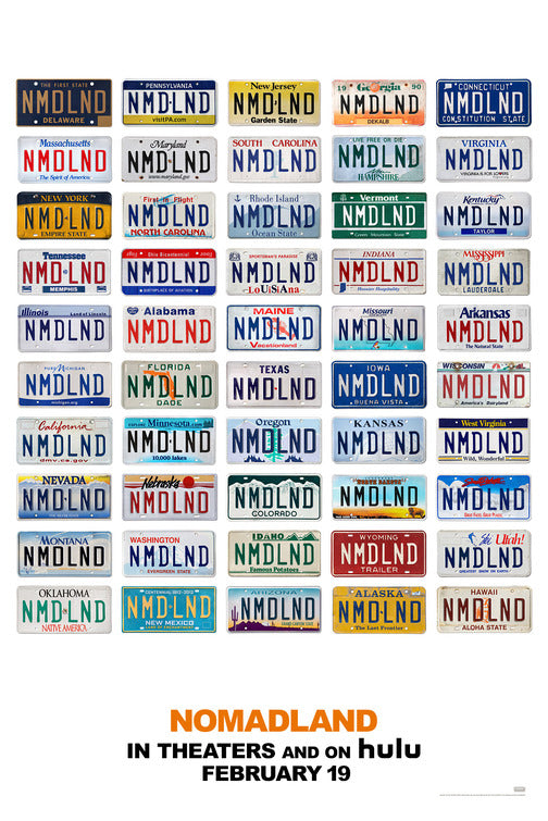 1000 piece jigsaw puzzle for the movie poster: Nomadland (2021) ver9