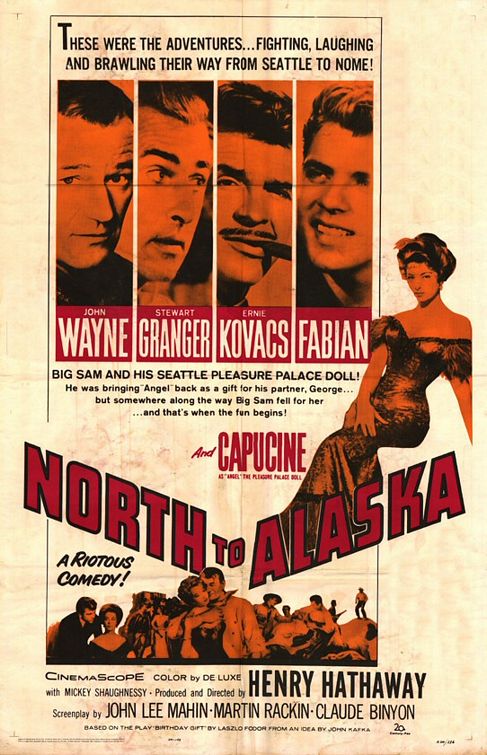 the movie poster: North to Alaska (1960)