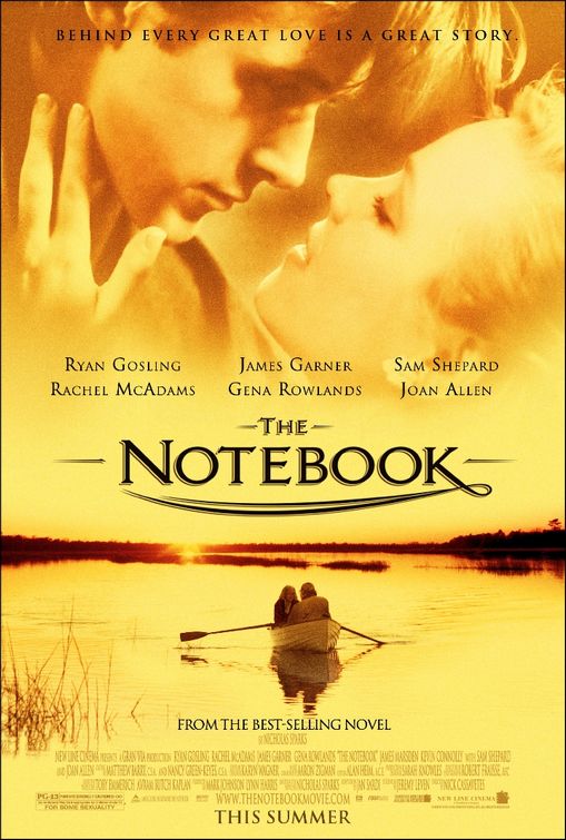 the movie poster: The Notebook (2004)