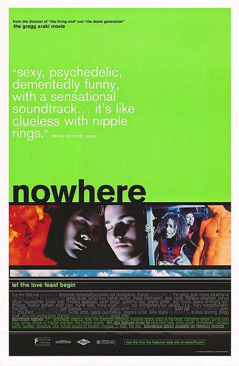 the movie poster: Nowhere (1997) ver2