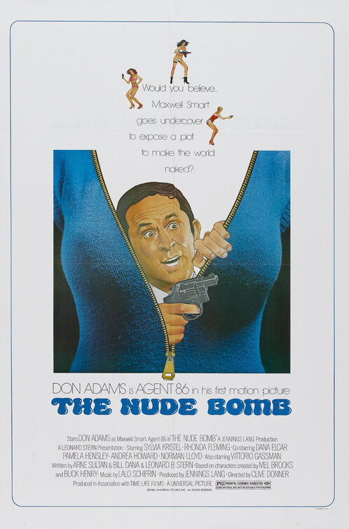 1000 piece jigsaw puzzle for the movie poster: The Nude Bomb (1980)