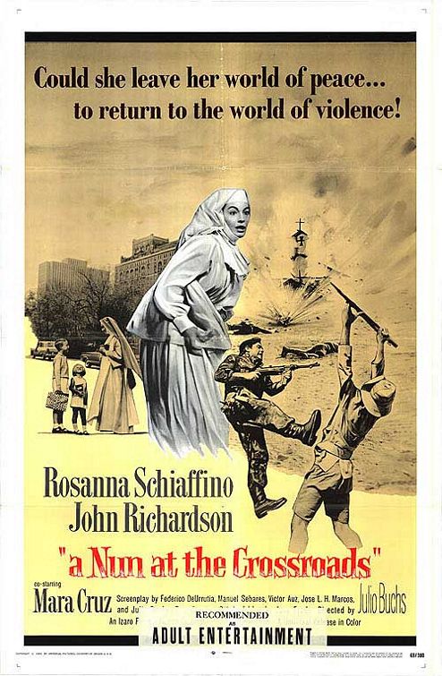 the movie poster: A Nun at the Crossroads (1970)