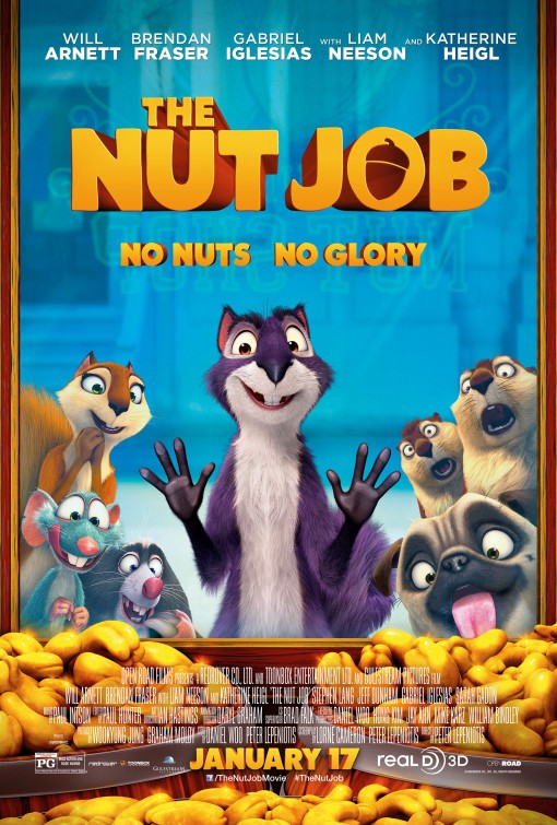 1000 piece jigsaw puzzle for the movie poster: The Nut Job (2014)