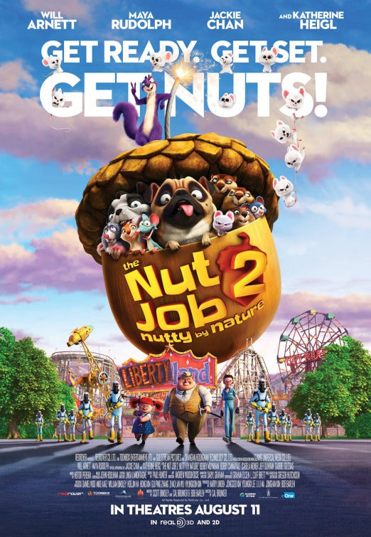 1000 piece jigsaw puzzle for the movie poster: The Nut Job 2: Nutty by Nature (2017) ver10