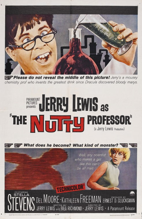 1000 piece jigsaw puzzle for the movie poster: The Nutty Professor (1963)