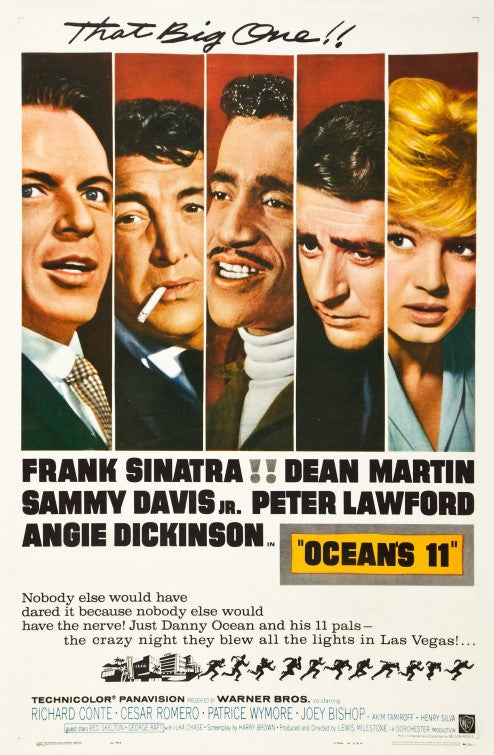 1000 piece jigsaw puzzle for the movie poster: Ocean's Eleven (1960)