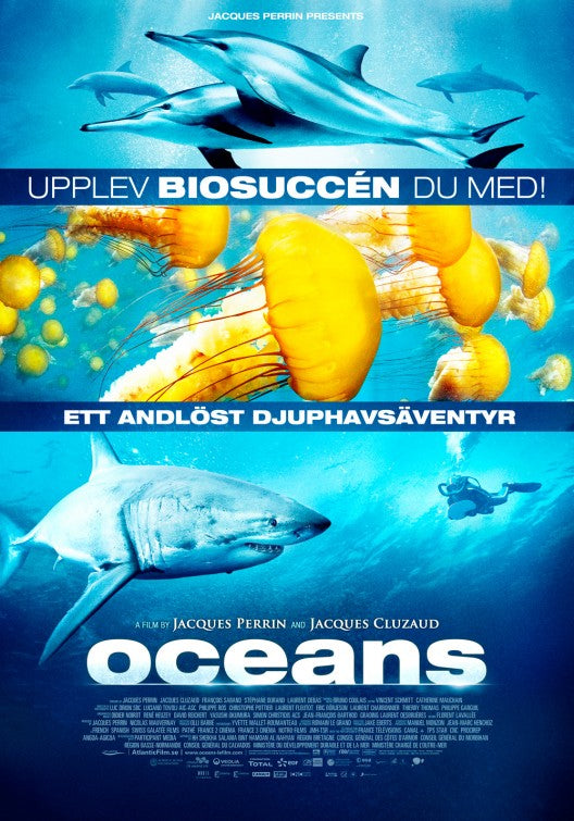 1000 piece jigsaw puzzle for the movie poster: Oceans (2010) ver11