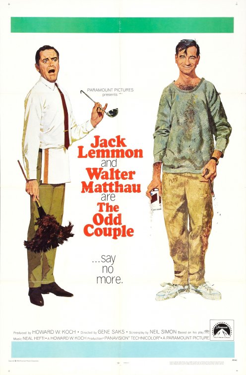 1000 piece jigsaw puzzle for the movie poster: The Odd Couple (1968)